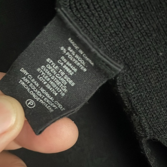 Theory open front wool blend cardigan, size S - Picture 4 of 7